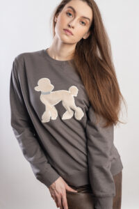 Bluza-pudelek-szara Bluza pudelek szara