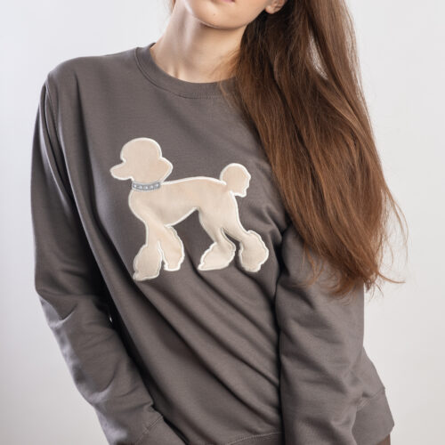 Bluza pudelek szara