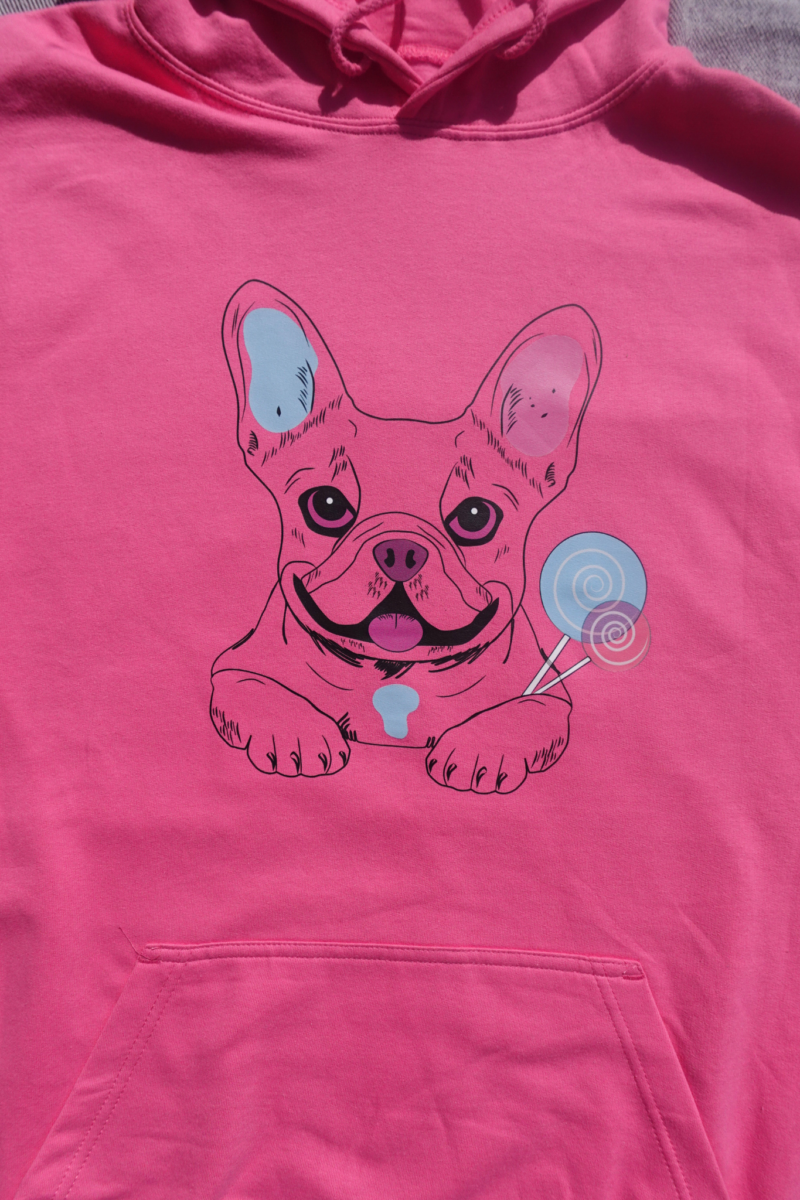 Bluza buldog z lizakami