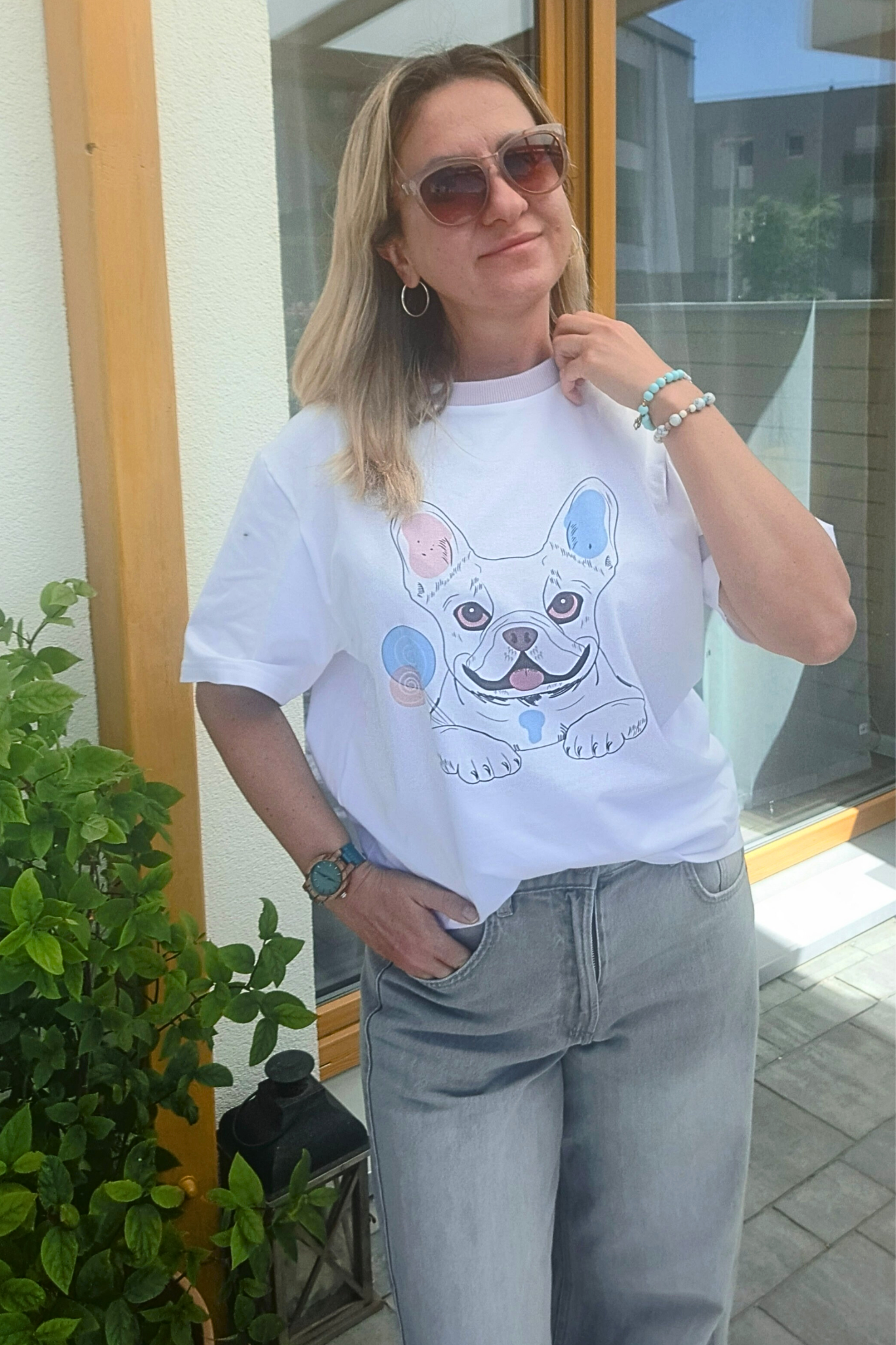 T-shirt z buldogiem francuskim "Buldog z lizakami" - obrazek 11