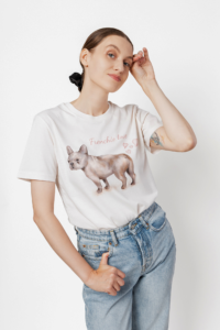 Koszulka z buldogiem "Frenchie love"