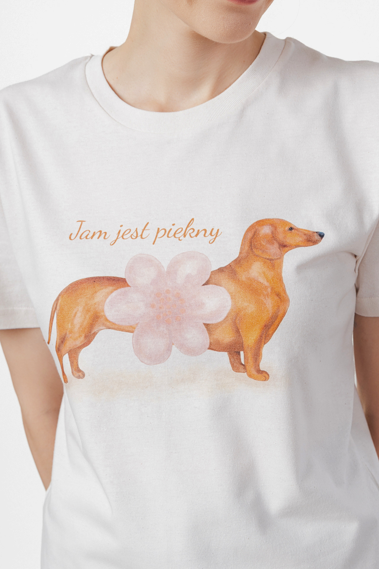 Koszulka z jamnikiem "Jam jest piękny"