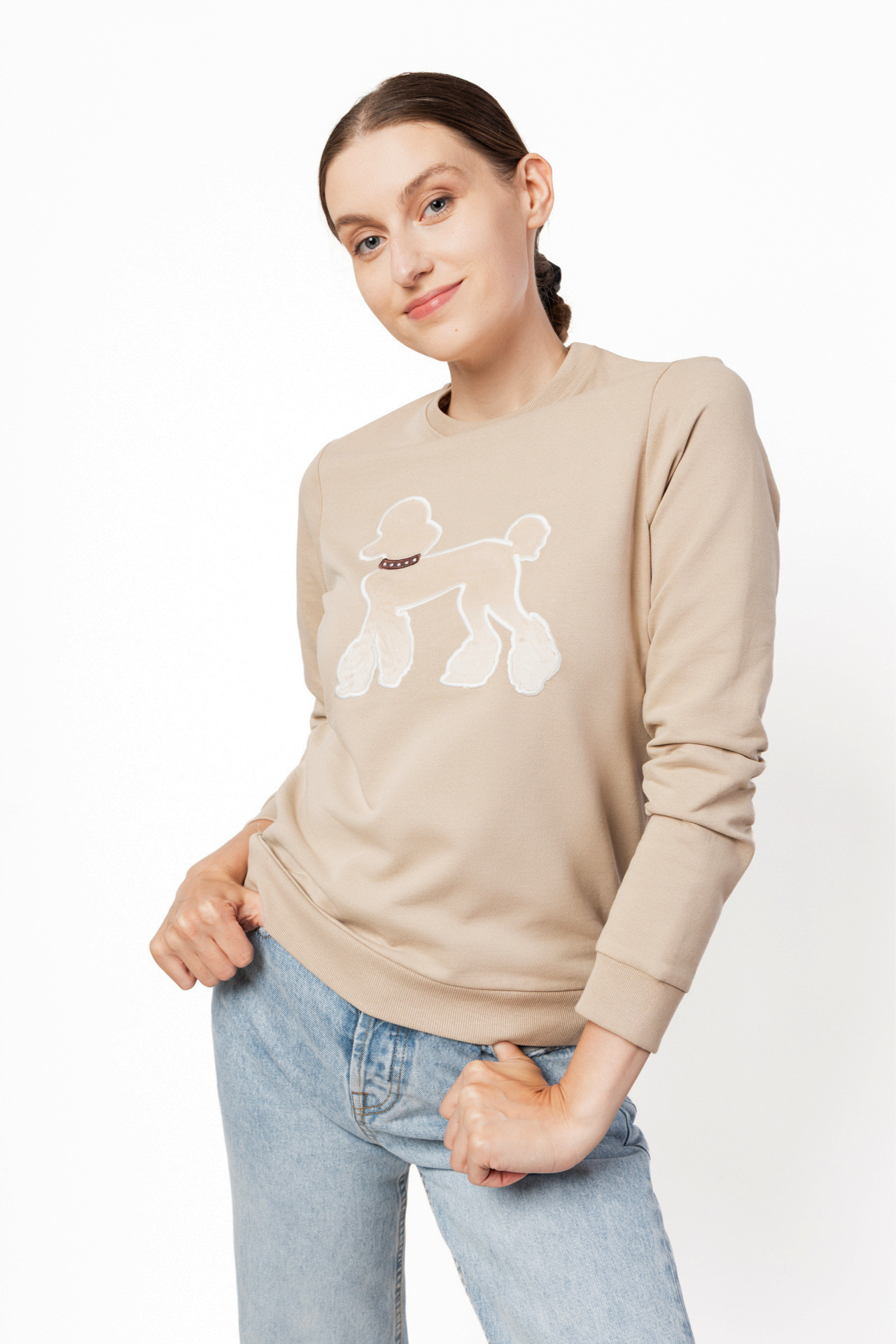 Bluza pudelek Desert + beżowy pudelek
