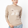 Bluza Poodle Minky - desert + beżowy pudelek